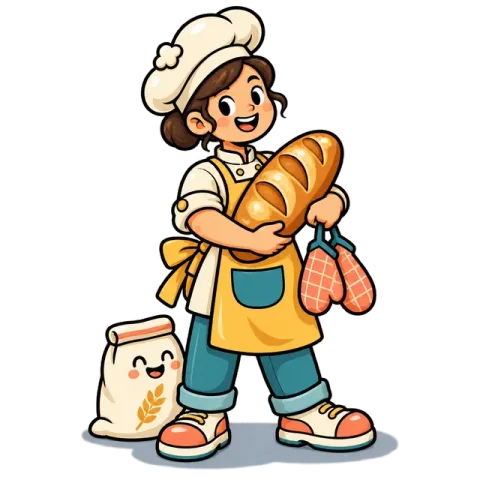A baker character
